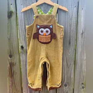 Mud Pie, hoot owl overalls